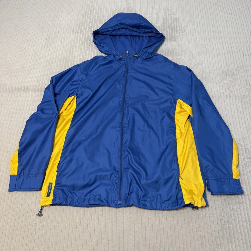 VTG Lauren Ralph Lauren Windbreaker Track Suit Pants Jacket Blue Yellow XLarge